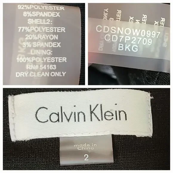 Calvin Klein bodycon ruched Dress size 2 - Picture 7 of 7